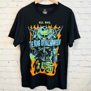 Disney Nightmare Before Christmas King of Halloween T-Shirt Black Men Large NEW